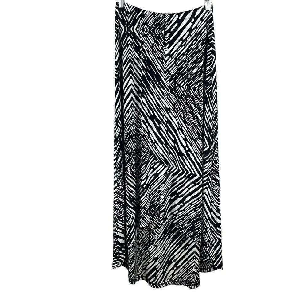 Chico's Hi-Low Hem Slinky Fabric Maxi Skirt 0